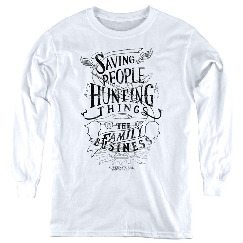 Image for Supernatural Youth Long Sleeve T-Shirt - Family Business