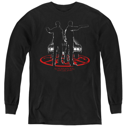 Image for Supernatural Youth Long Sleeve T-Shirt - Silhouettes