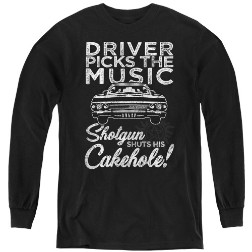 Image for Supernatural Youth Long Sleeve T-Shirt - Driver Picks Music