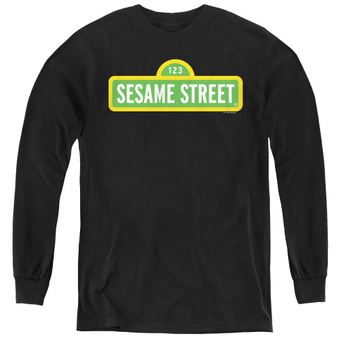 Image for Sesame Street Youth Long Sleeve T-Shirt - Sesame Street Logo