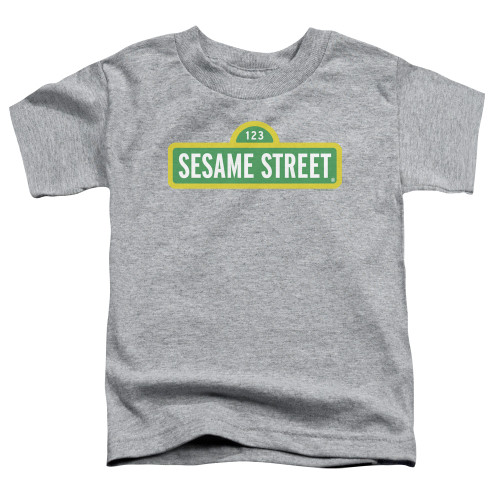 Image for Sesame Street Toddler T-Shirt - Sesame Street Logo on Grey