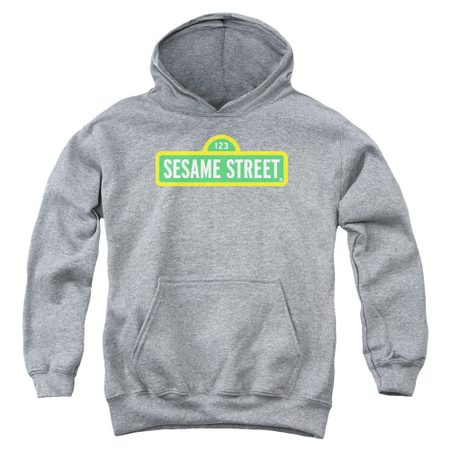 Image for Sesame Street Youth Hoodie - Sesame Street Logo on Grey