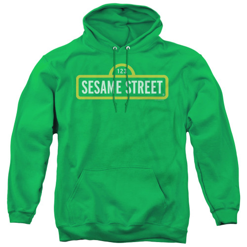 Image for Sesame Street Hoodie - Sesame Street Logo on Green
