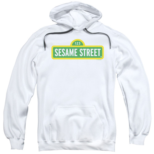 Image for Sesame Street Hoodie - Sesame Street Logo on White