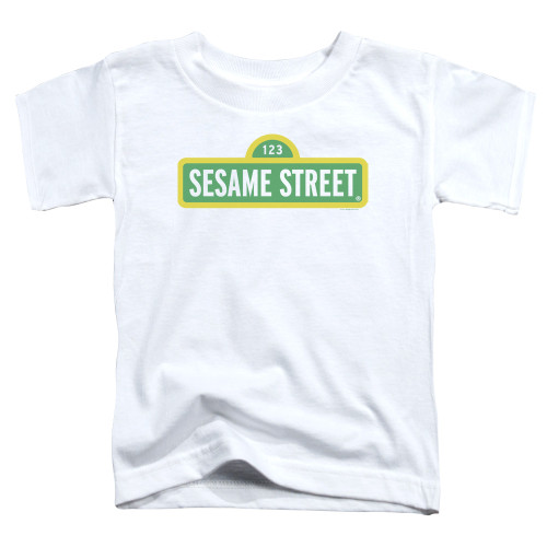 Image for Sesame Street Toddler T-Shirt - Sesame Street Logo on White