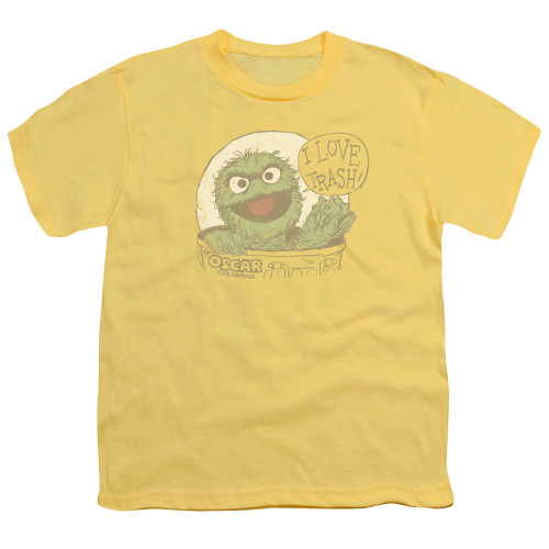 Image for Sesame Street Youth T-Shirt - I Love Trash