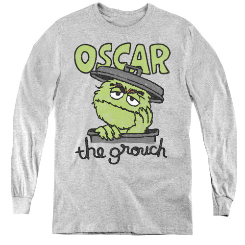 Image for Sesame Street Youth Long Sleeve T-Shirt - Canned Grouch
