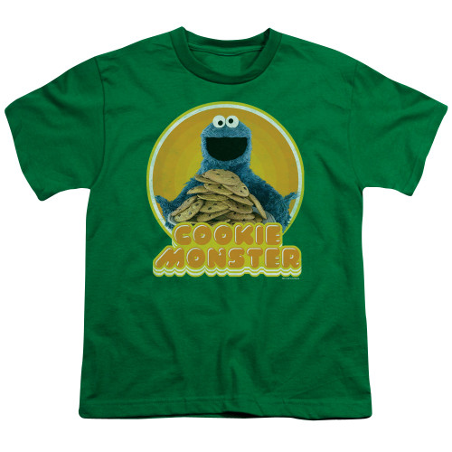 Image for Sesame Street Youth T-Shirt - Cookie Iron On