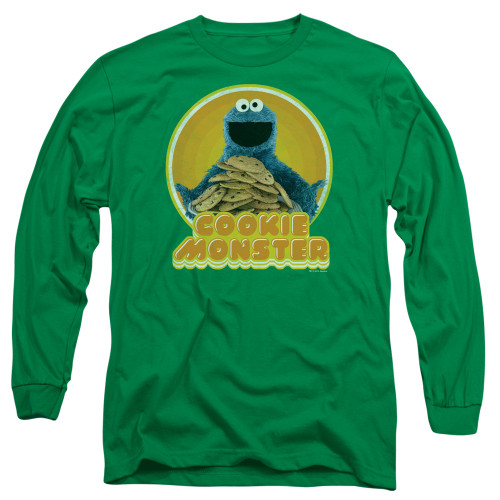 Image for Sesame Street Long Sleeve T-Shirt - Cookie Iron On