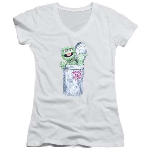 Image for Sesame Street Girls V Neck T-Shirt - About That Street Life