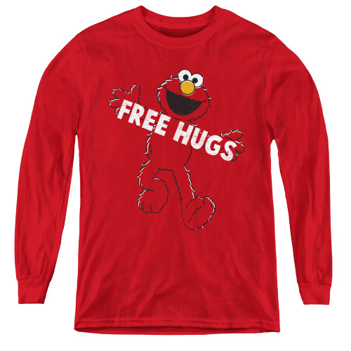 Image for Sesame Street Youth Long Sleeve T-Shirt - Free Hugs