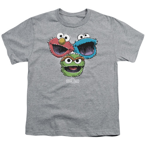 Image for Sesame Street Youth T-Shirt - Halftone Heads