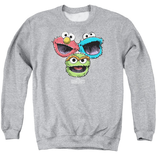 Image for Sesame Street Crewneck - Halftone Heads