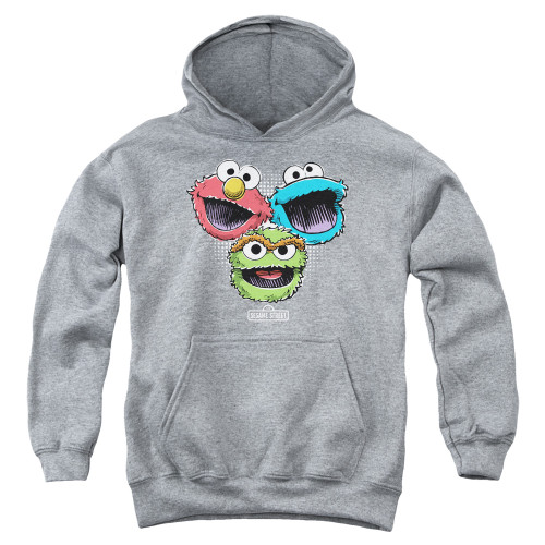 Image for Sesame Street Youth Hoodie - Halftone Heads