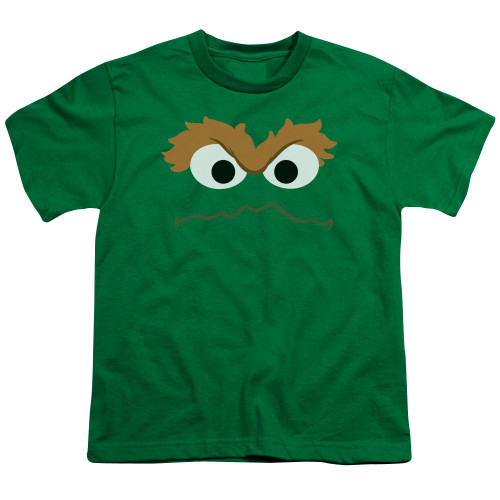 Image for Sesame Street Youth T-Shirt - Oscar Face