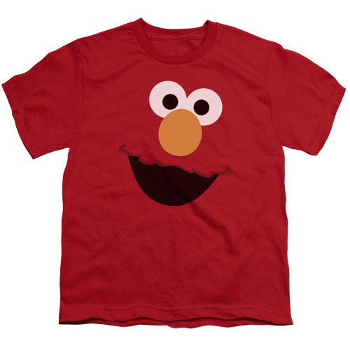 Image for Sesame Street Youth T-Shirt - Elmo Face