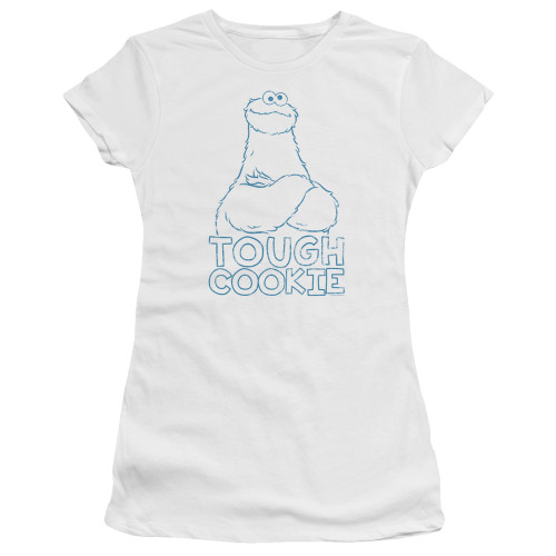 Image for Sesame Street Girls T-Shirt - Tough Cookie on White