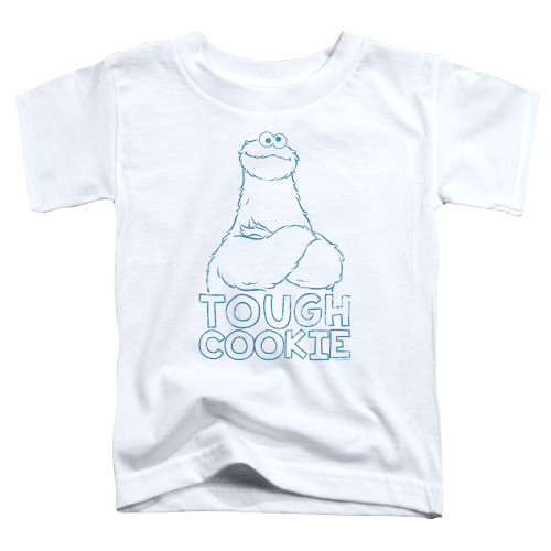 Image for Sesame Street Toddler T-Shirt - Tough Cookie on White