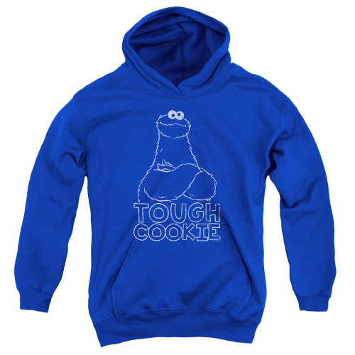 Image for Sesame Street Youth Hoodie - Tough Cookie on Blue