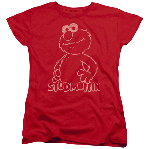 Image for Sesame Street Woman's T-Shirt - Studmuffin on Red