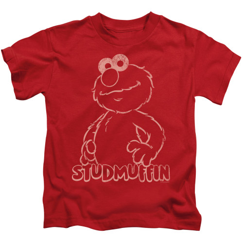 Image for Sesame Street Kids T-Shirt - Studmuffin on Red