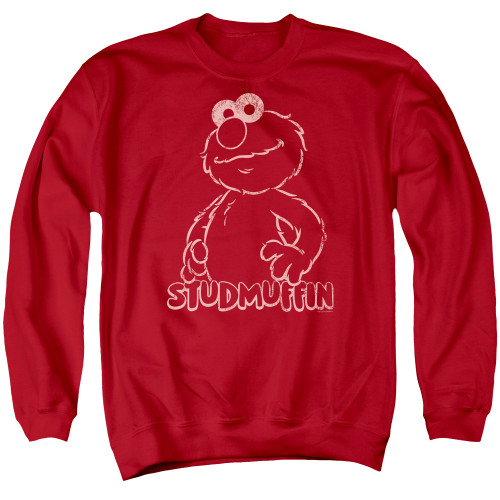 Image for Sesame Street Crewneck - Studmuffin on Red