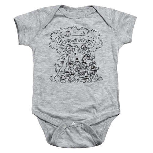 Image for Sesame Street Baby Creeper - Simple Street on Grey