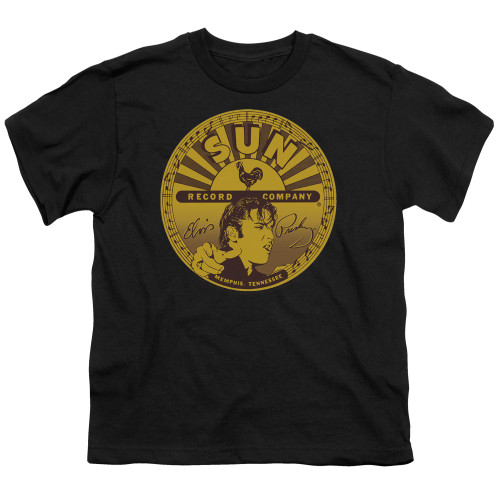 Image for Sun Records Youth T-Shirt - Elvis Full Sun Label