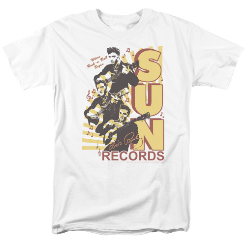 Image for Sun Records T-Shirt - Tri Elvis