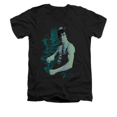 Bruce Lee V-Neck T-Shirt - Feel