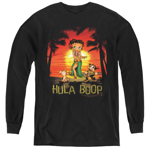 Image for Betty Boop Youth Long Sleeve T-Shirt - Hulaboop
