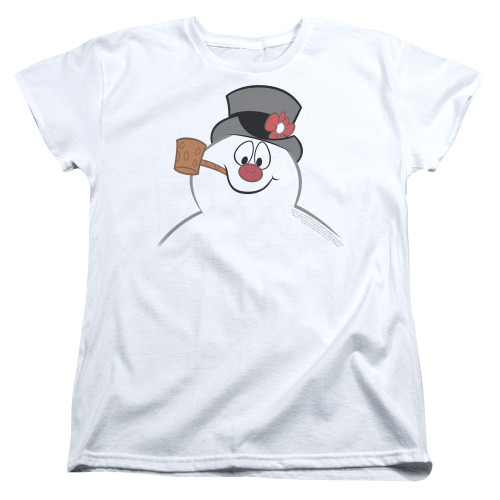 Image for Frosty the Snowman Woman's T-Shirt - Frosty Face