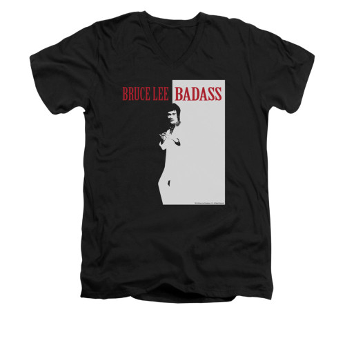 Bruce Lee V-Neck T-Shirt - Badass