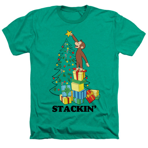 Image for Curious George Heather T-Shirt - Stackin'