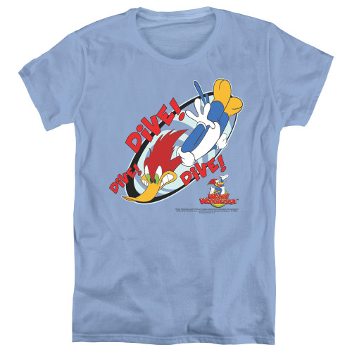 Image for Woody Woodpecker Woman's T-Shirt - Dive