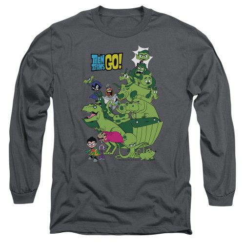 Image for Teen Titans Go! Long Sleeve T-Shirt - Beast Boy Stack