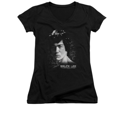 Bruce Lee Girls V Neck T-Shirt - In Your Face
