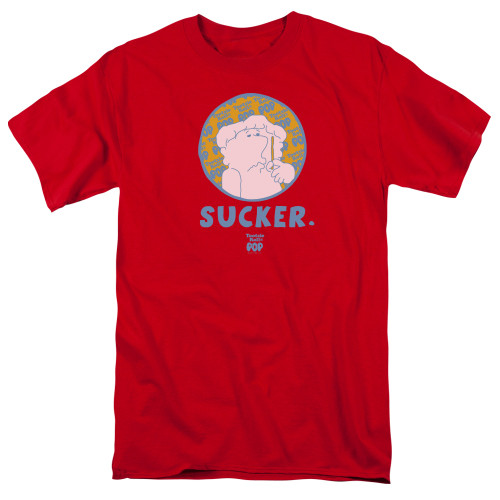 Image for Tootsie Roll T-Shirt - Sucker Red