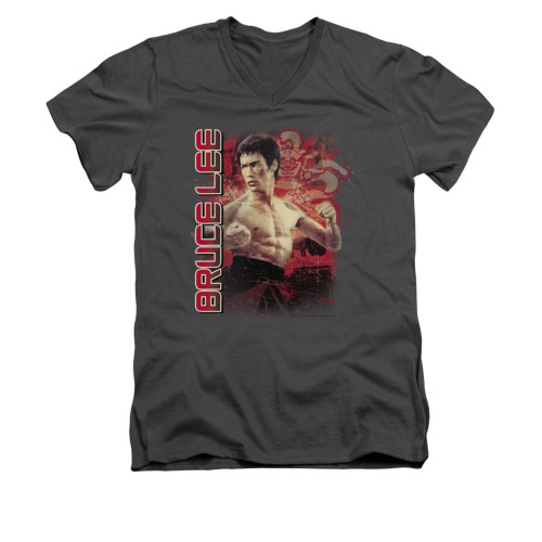Bruce Lee V-Neck T-Shirt - Fury