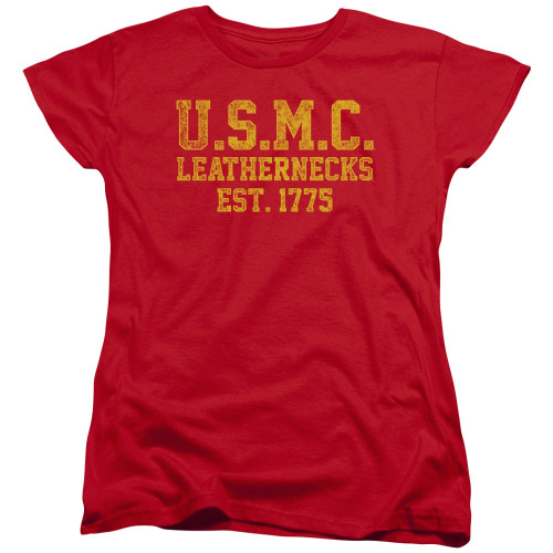 Image for U.S. Marine Corps Woman's T-Shirt - Leathernecks