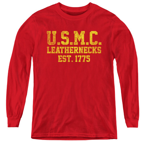 Image for U.S. Marine Corps Youth Long Sleeve T-Shirt - Leathernecks