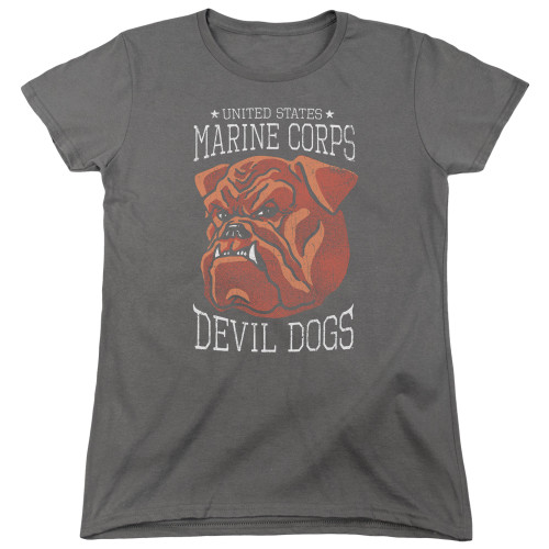 Image for U.S. Marine Corps Woman's T-Shirt - Devil Dogs