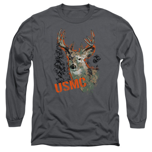 Image for U.S. Marine Corps Long Sleeve T-Shirt - Marine Deer