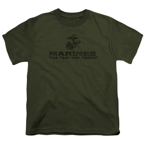 Image for U.S. Marine Corps Youth T-Shirt - Distressed Logo