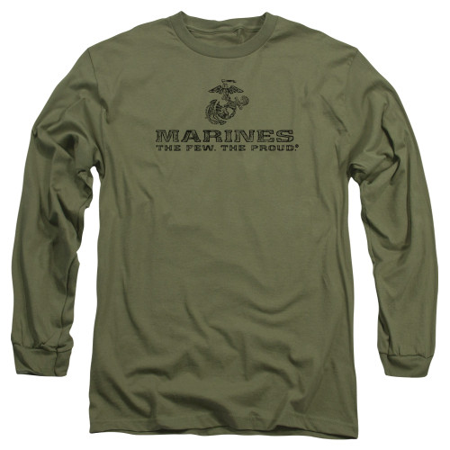 Image for U.S. Marine Corps Long Sleeve T-Shirt - Distressed Logo