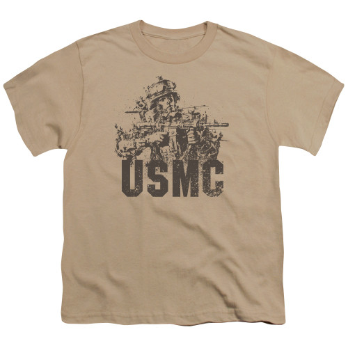 Image for U.S. Marine Corps Youth T-Shirt - Statue