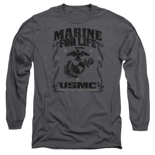 Image for U.S. Marine Corps Long Sleeve T-Shirt - For Life