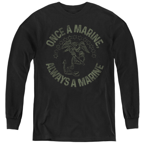 Image for U.S. Marine Corps Youth Long Sleeve T-Shirt - Always a Marine