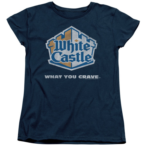 Image for White Castle Woman's T-Shirt - Distressed Logo
