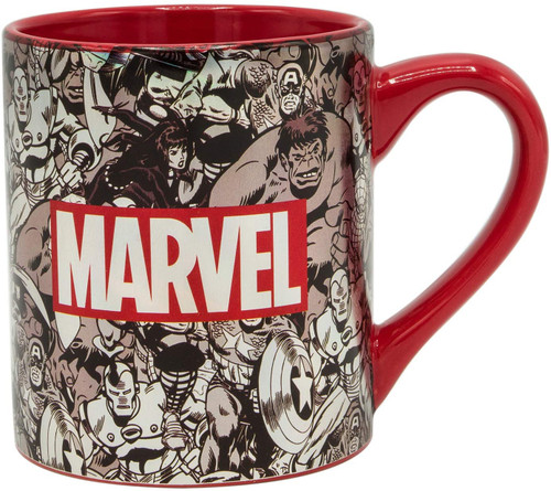 Image for Marvel Comics Black and White Logo Coffee Mug